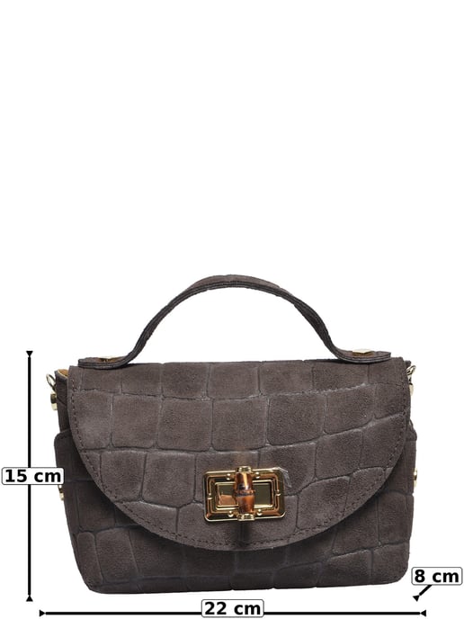 Roberta M Two-Tone Cowhide Leather Bag - Image 5