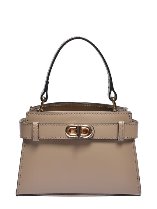 Anna Luchini Beige Cowhide Leather Bag - Image 1