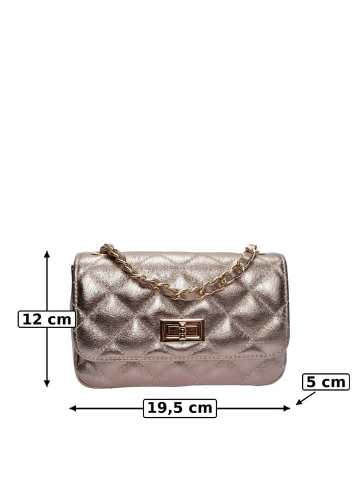 Luisa Vannini Brons Rundleer Tas - Image 6