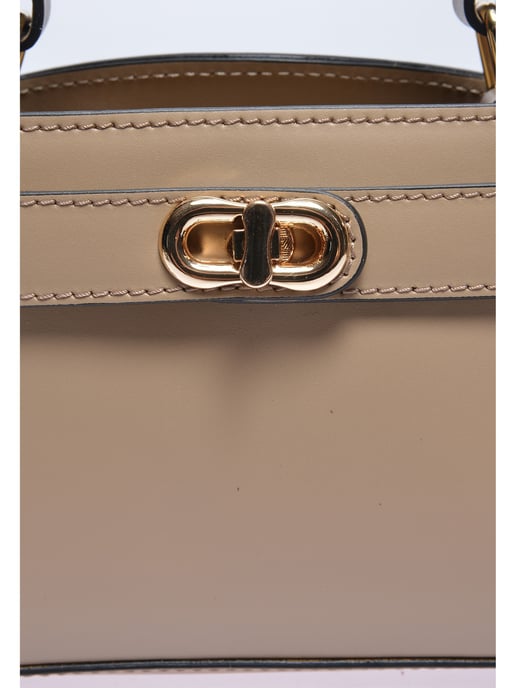 Anna Luchini Beige Cowhide Leather Bag - Image 3