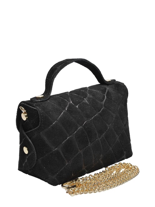 Roberta M Black Leather Satchel - Image 2