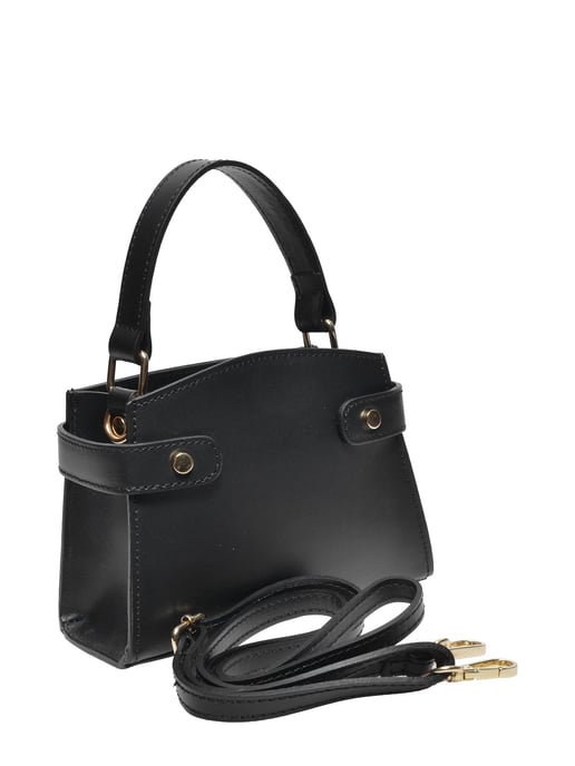 Anna Luchini Black Cowhide Leather Bag - Image 2