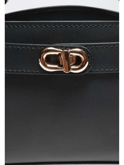 Anna Luchini Black Cowhide Leather Bag - Image 3