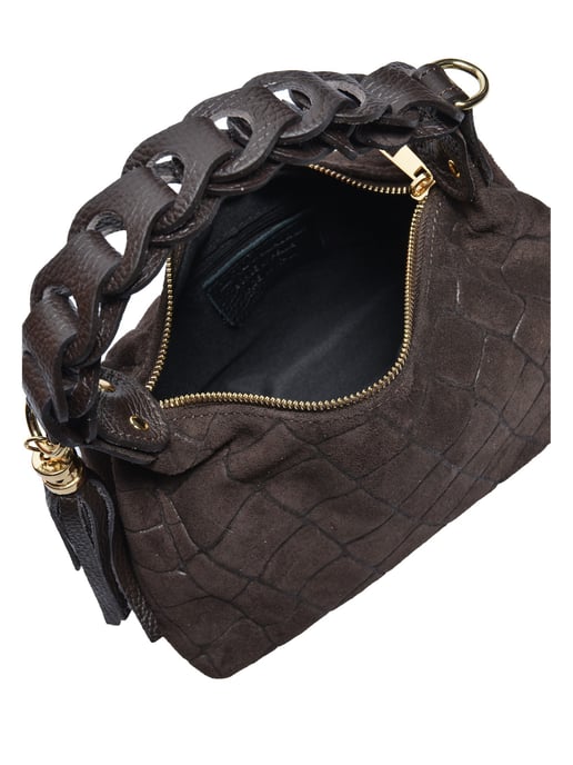 Roberta M Tweekleurig Rundleer Tas - Image 4