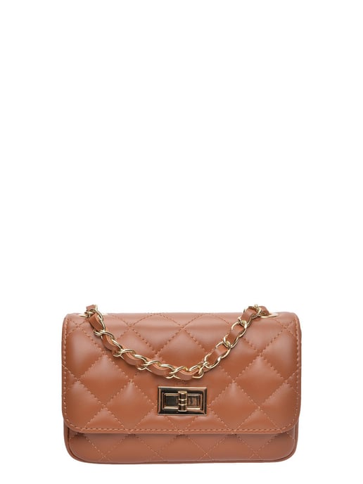 Luisa Vannini Brown Rundleer Tas - Image 1