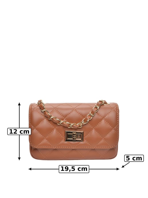 Luisa Vannini Brown Rundleer Tas - Image 6