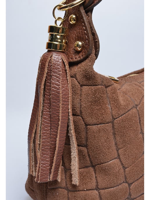 Roberta M COGNAC Rundleer Tas - Image 3