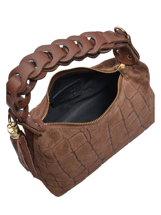 Roberta M COGNAC Rundleer Tas - Image 4