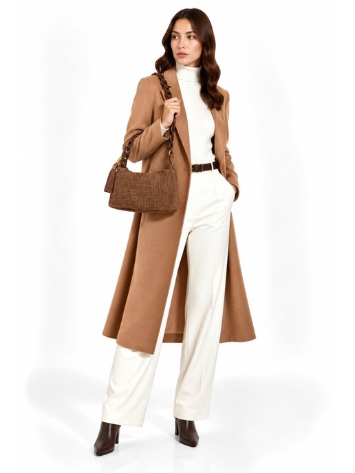 Roberta M COGNAC Rundleer Tas - Image 6