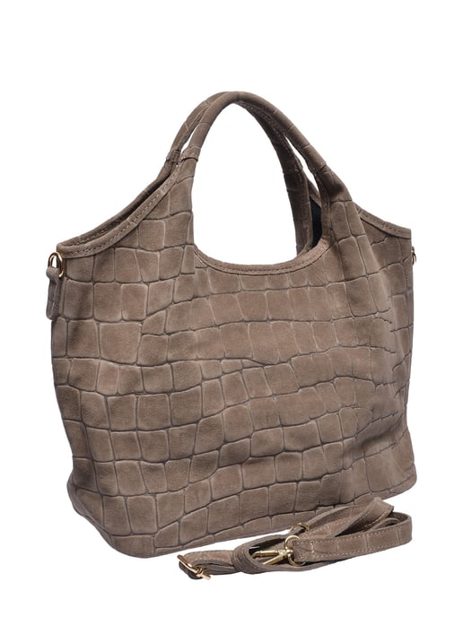 Anna Luchini Beige Cowhide Leather Bag - Image 2