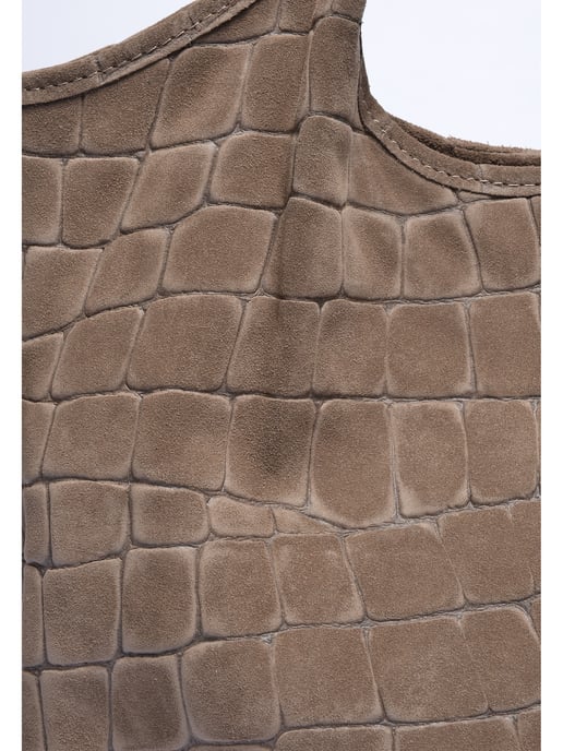 Anna Luchini Beige Cowhide Leather Bag - Image 3