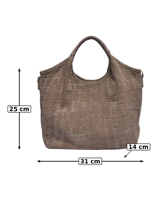 Anna Luchini Beige Cowhide Leather Bag - Image 5