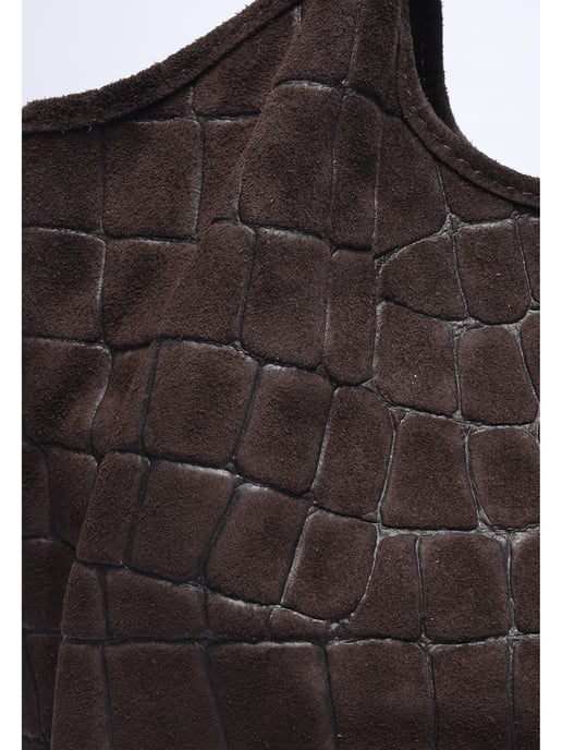 Anna Luchini Chestnut Brown Leather Bag - Image 3