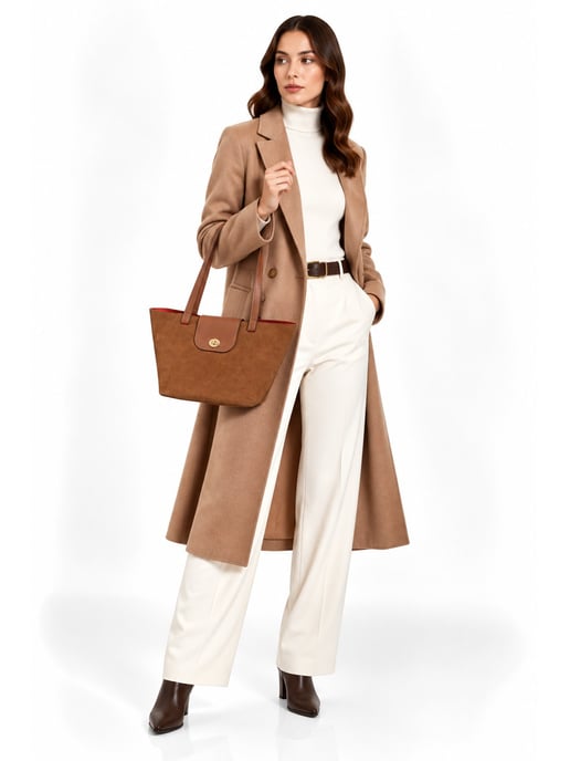 Roberta M COGNAC Leather Bag - Image 6