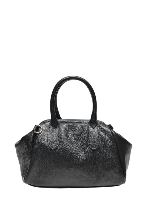 Isabella Rhea Black Cowhide Leather Bag - Image 1