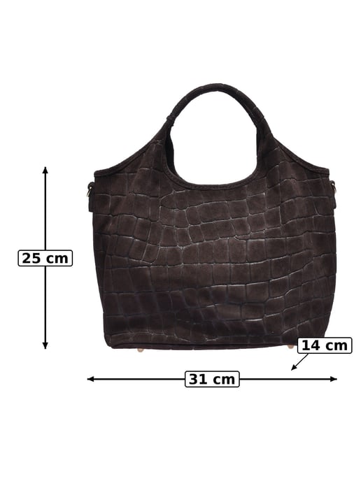 Anna Luchini Chestnut Brown Leather Bag - Image 5