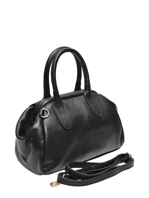 Isabella Rhea Black Cowhide Leather Bag - Image 2