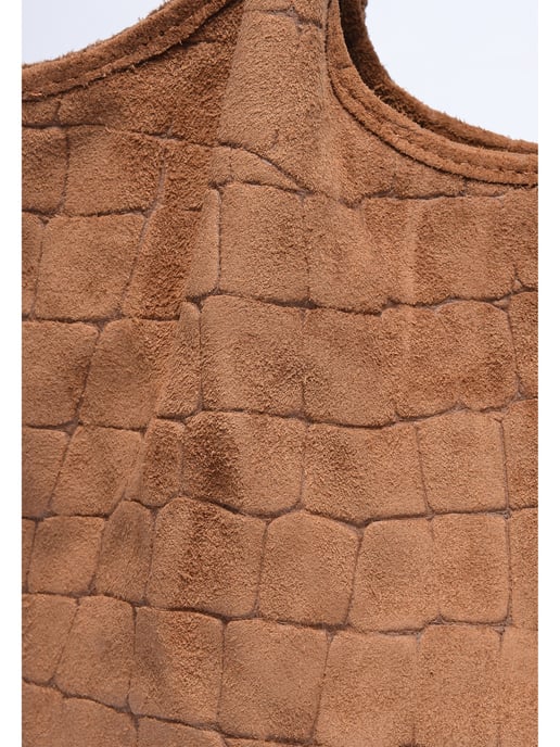 Anna Luchini Brown Cowhide Leather Bag - Image 3