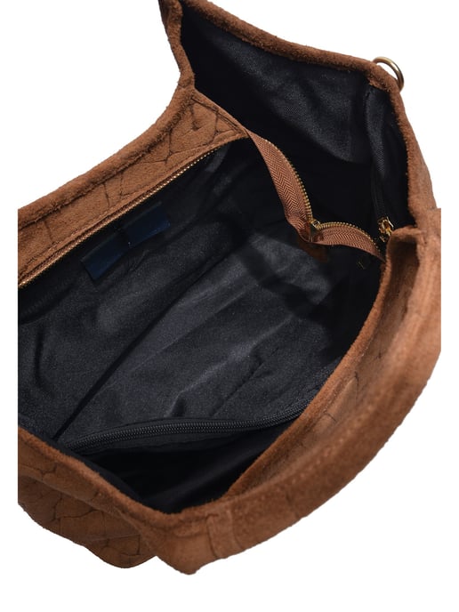 Anna Luchini Brown Cowhide Leather Bag - Image 4