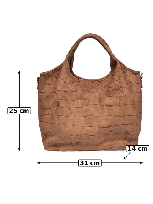 Anna Luchini Brown Cowhide Leather Bag - Image 5