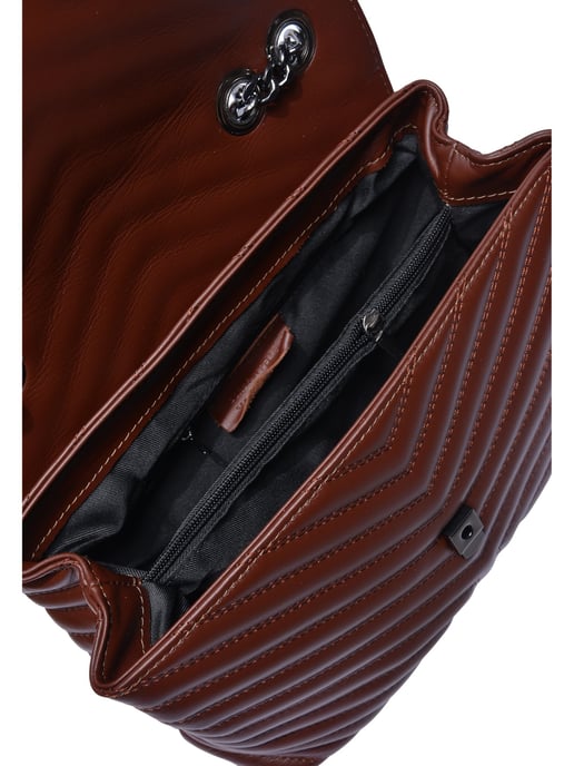 Luisa Vannini BROWN Rundleer Tas - Image 4