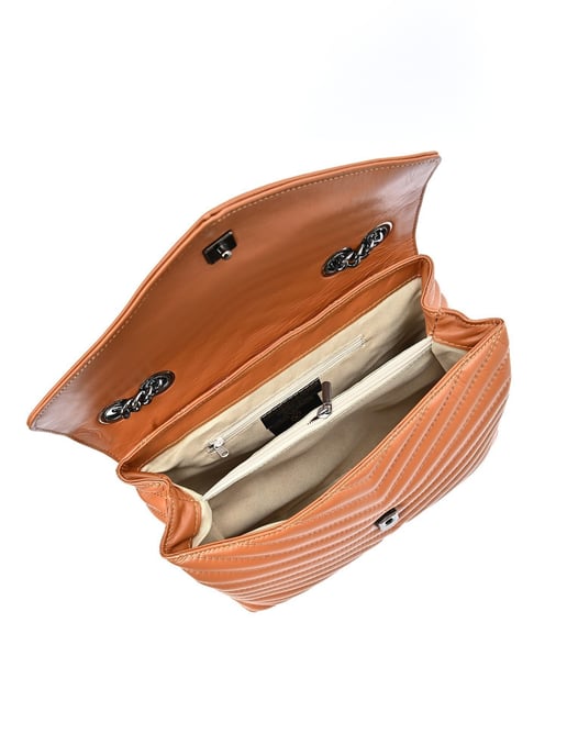 Luisa Vannini COGNAC Rundleer Tas - Image 4