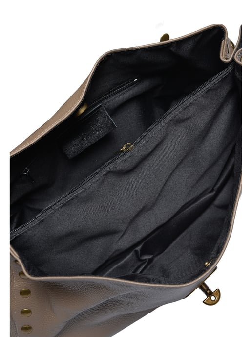 Anna Luchini Beige Rundleer Tas - Image 4
