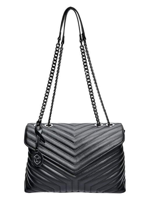 Luisa Vannini ZWART Rundleer Tas - Image 1