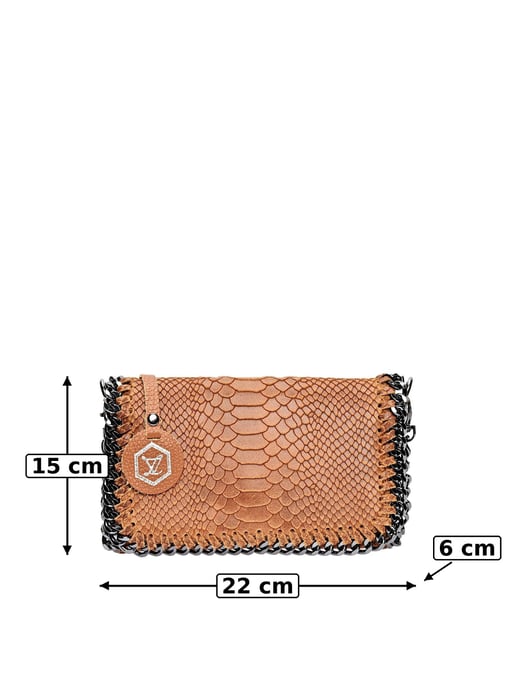 Luisa Vannini COGNAC Rundleer Tas - Image 6