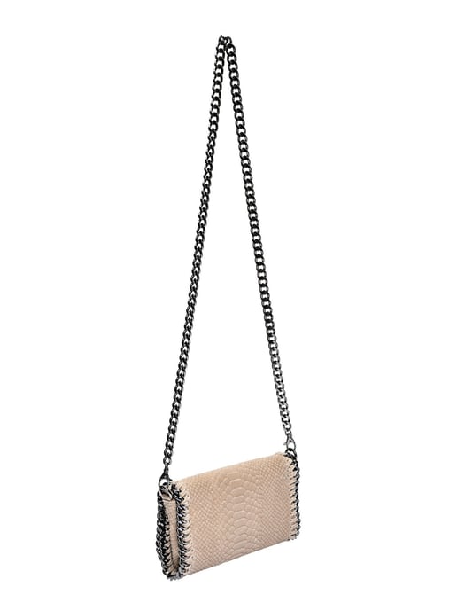 Luisa Vannini Beige Rundleer Tas - Image 2