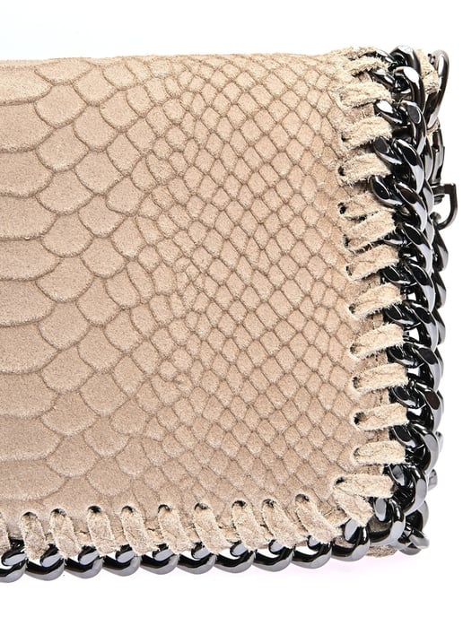 Luisa Vannini Beige Rundleer Tas - Image 3