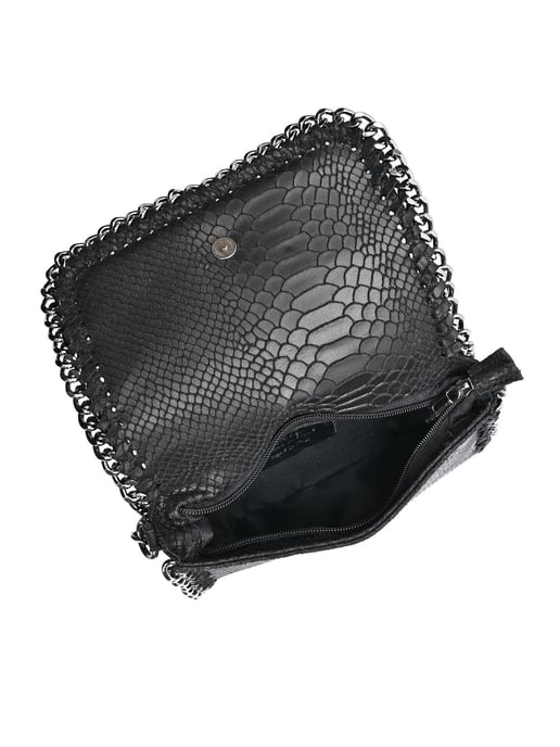 Luisa Vannini ZWART Rundleer Tas - Image 4