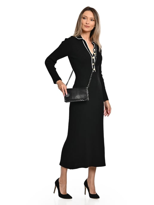 Luisa Vannini ZWART Rundleer Tas - Image 5