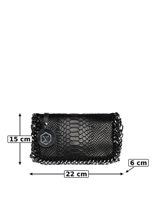 Luisa Vannini ZWART Rundleer Tas - Image 6