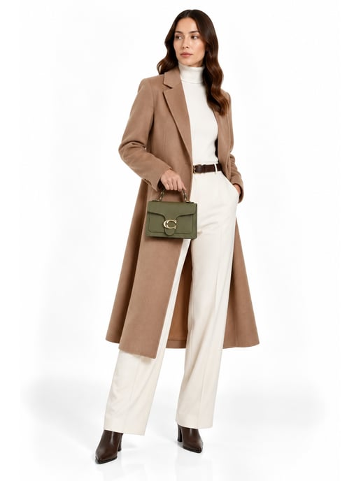 Roberta M Two-Tone Cowhide Leather Bag - Image 6