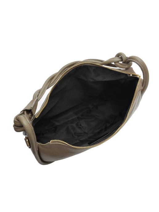 Luisa Vannini Beige Rundleer Tas - Image 4