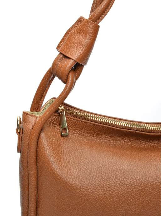 Luisa Vannini COGNAC Rundleer Tas - Image 3