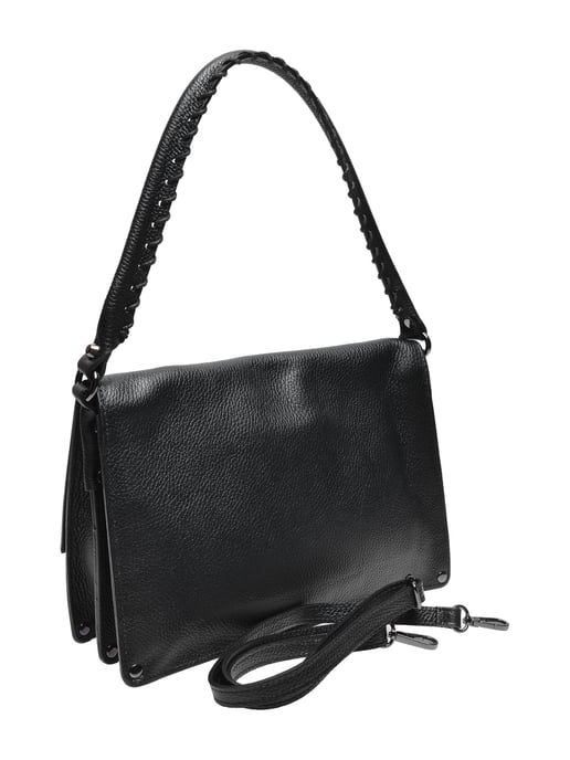 Isabella Rhea Black Cowhide Leather Bag - Image 2