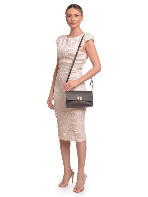 Roberta M Chestnut Brown Cow Leather Bag - Image 5