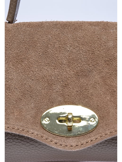 Roberta M Beige Cowhide Leather Bag - Image 3
