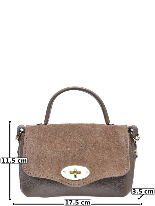Roberta M Beige Cowhide Leather Bag - Image 5