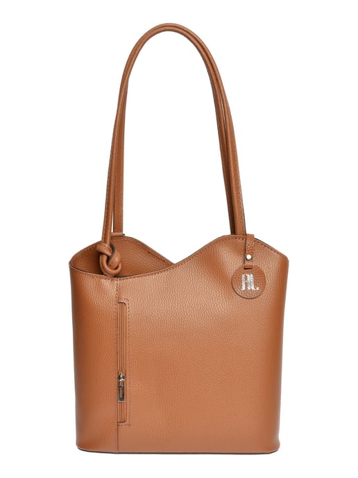 Anna Luchini Brown Cowhide Leather Bag - Image 1
