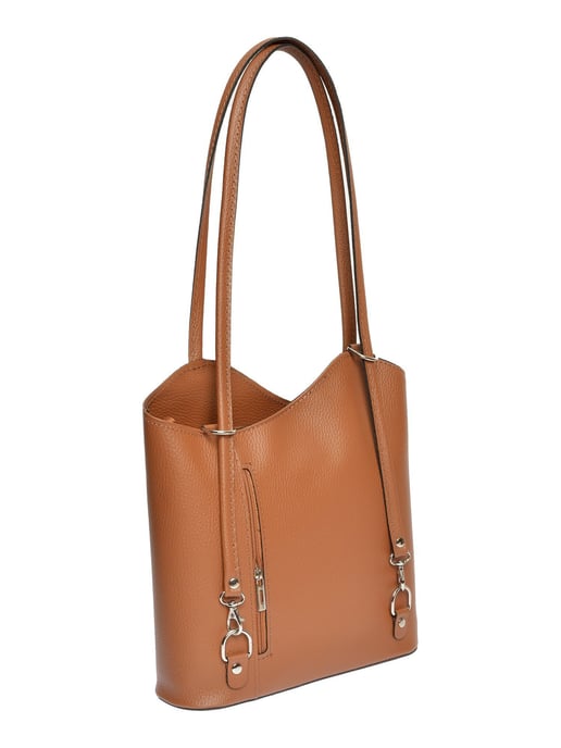 Anna Luchini Brown Cowhide Leather Bag - Image 2
