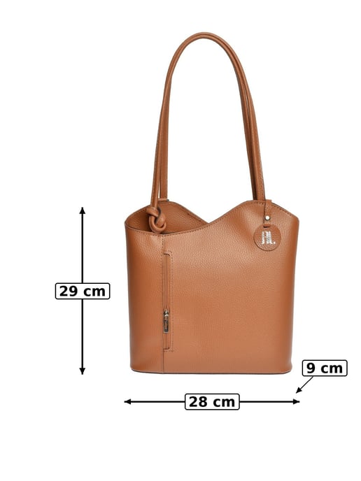 Anna Luchini Brown Cowhide Leather Bag - Image 6