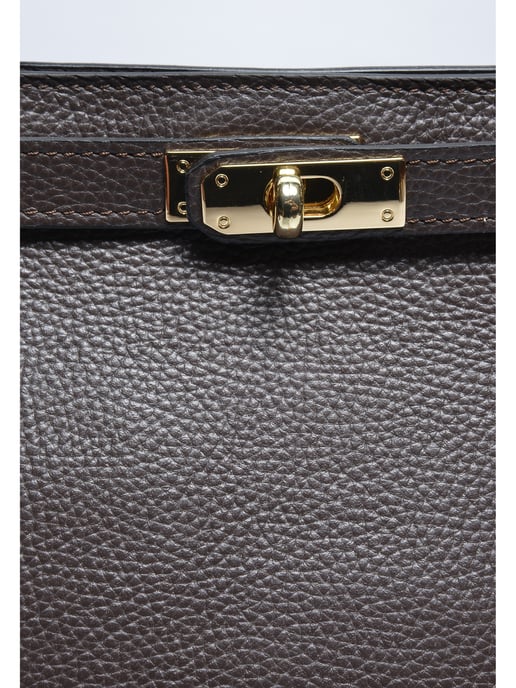 Roberta M Tweekleurig Rundleer Tas - Image 3