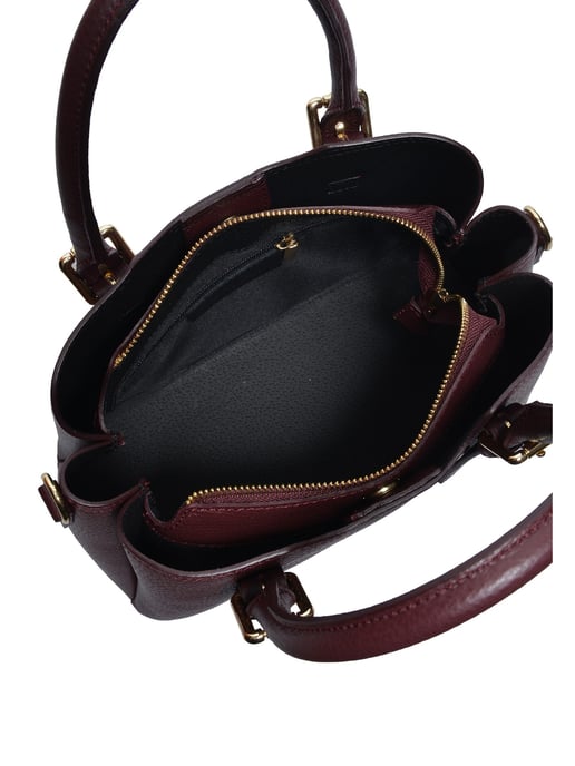Roberta M Wine-Coloured Cowhide Leather Bag - Image 4