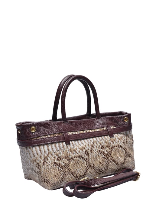 Isabella Rhea Burgundy Cowhide Leather Bag - Image 2
