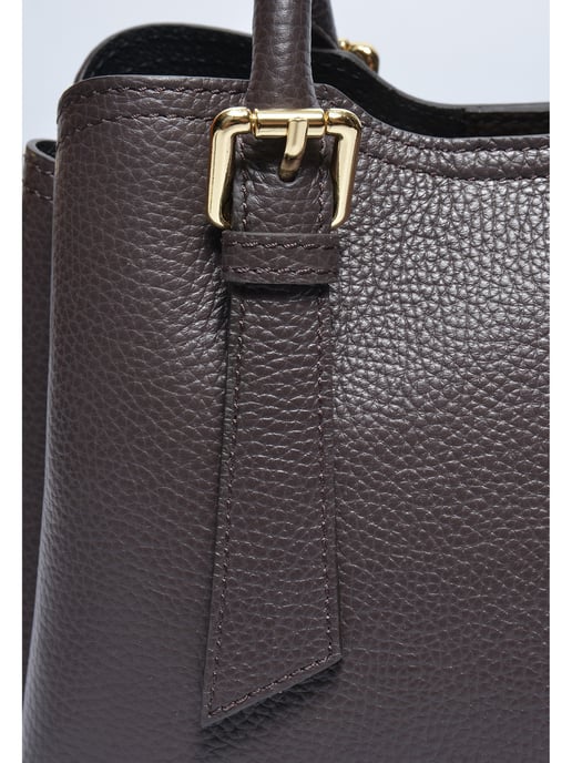 Roberta M Tweekleurig Rundleer Tas - Image 3