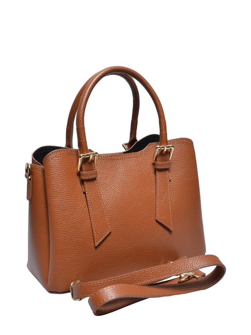 Roberta M COGNAC Leather Tote Bag - Image 2