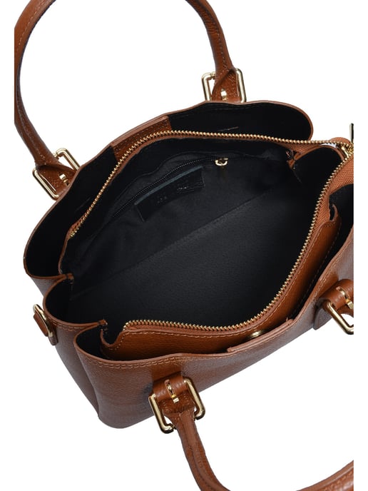 Roberta M COGNAC Leather Tote Bag - Image 4